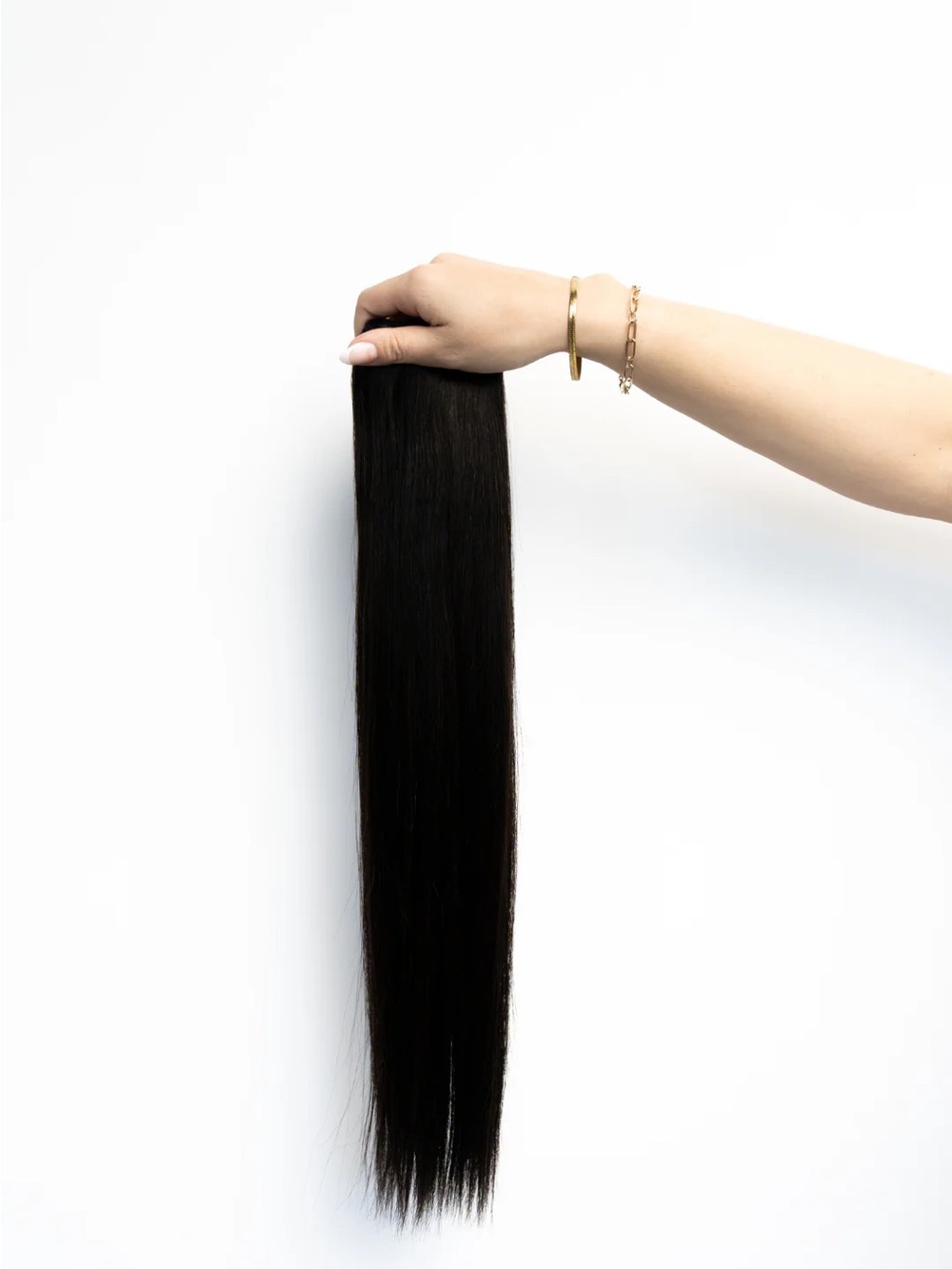 Laced Hair Extensions Clip Ins Human Hair 220g dark roast espresso 20” worn 2hrs